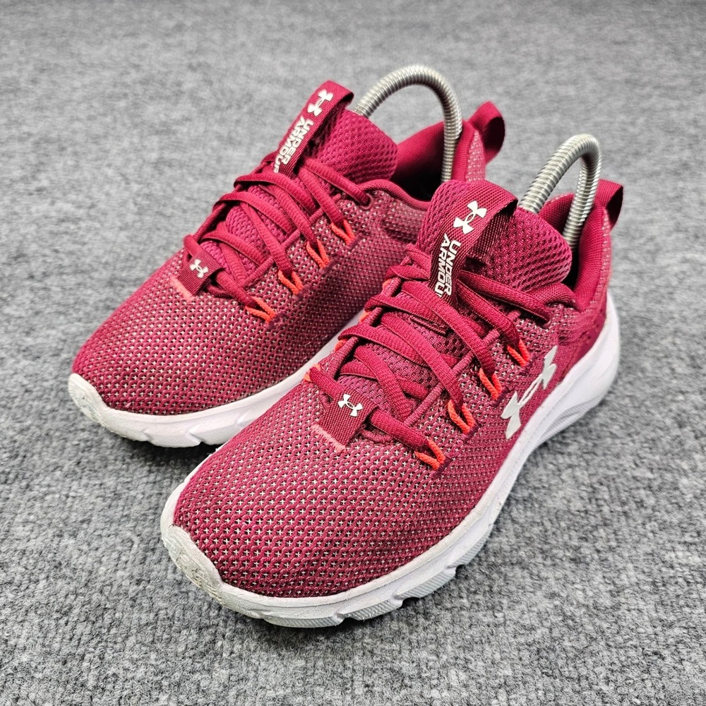 Under Armour Charged Assert 9 Running Shoes Red Pink Womens US 7 Art 3024891-600